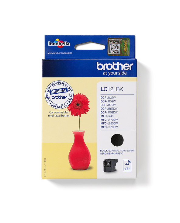 Brother LC121BK - Cartouche d'encre originale – Noir