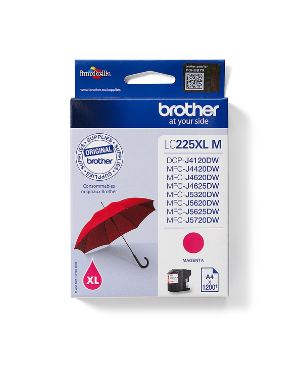 Brother LC225XLM - Cartouche d'encre originale - Magenta