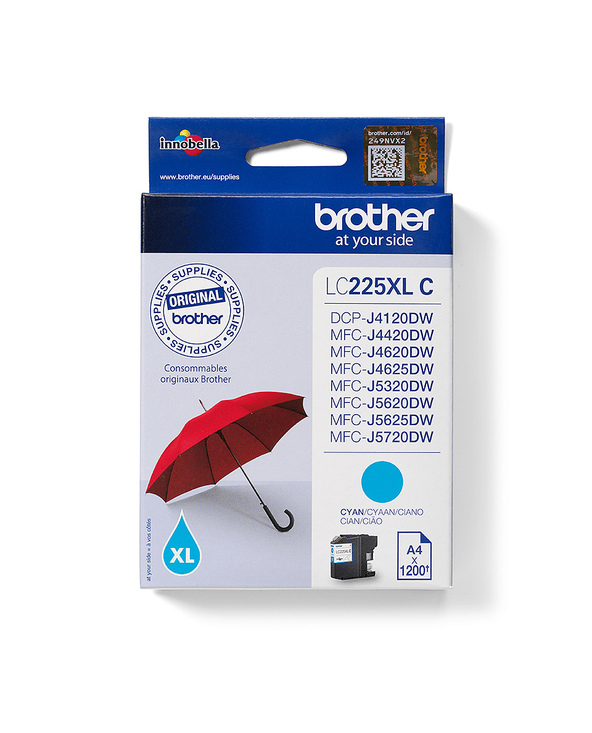 Brother LC225XLC - Cartouche d'encre originale - Cyan