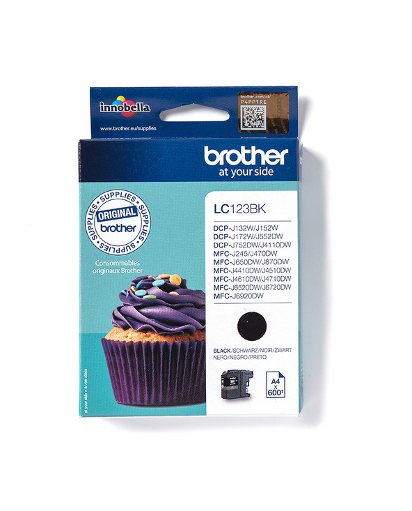 Brother LC123BK - Cartouche d'encre originale – Noir
