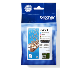 Brother LC421VAL - Pack de 4 cartouches d'encre originales