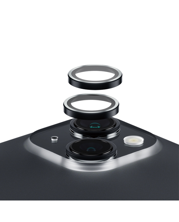 PanzerGlass  Hoops Black Camera Lens Protector iPhone 15 | 15 Plus Protection d'écran transparent Apple 1 pièce(s)
