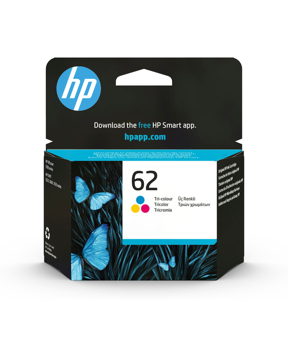 HP 62 cartouche d'encre trois couleurs authentique