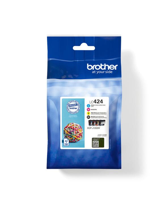 Brother LC424VAL - Pack de 4 cartouches d'encre transparentes