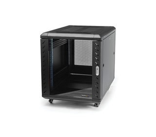 StarTech.com Armoire Rack Serveur 12U à 4 Montants, Armoire Verrouillable 19" pour Ordinateur/AV/Équipement IT, Rack Réseau pour