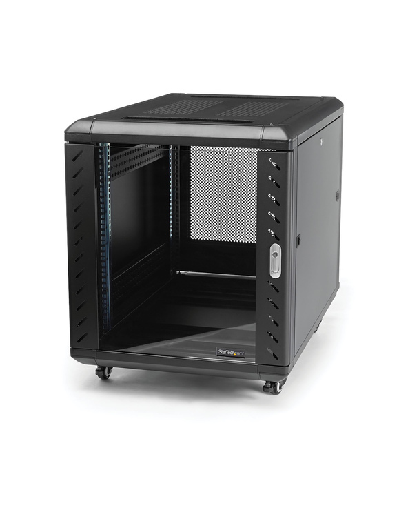 StarTech.com Armoire Rack Serveur 12U à 4 Montants, Armoire Verrouillable 19" pour Ordinateur/AV/Équipement IT, Rack Réseau pour