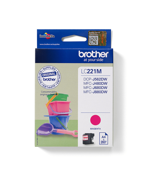 Brother LC221M cartouche d'encre 1 pièce(s) Original Magenta