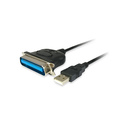 Equip Câble adaptateur USB 2.0 vers parallèle, 1,5m