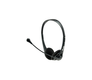 Equip 245304 écouteur/casque Avec fil Arceau Bureau/Centre d'appels Noir