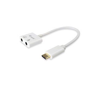 Equip Adaptateur USB-C vers audio, couleur blanche