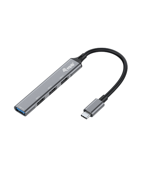 Equip 128961 hub & concentrateur USB 3.2 Gen 1 (3.1 Gen 1) Type-C 5000 Mbit/s Noir, Gris