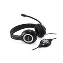 Equip 245301 écouteur/casque Avec fil Arceau Appels/Musique USB Type-A Noir