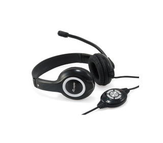 Equip 245301 écouteur/casque Avec fil Arceau Appels/Musique USB Type-A Noir