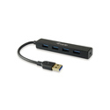 Equip 128953 hub & concentrateur USB 3.2 Gen 1 (3.1 Gen 1) Type-A 5000 Mbit/s Noir