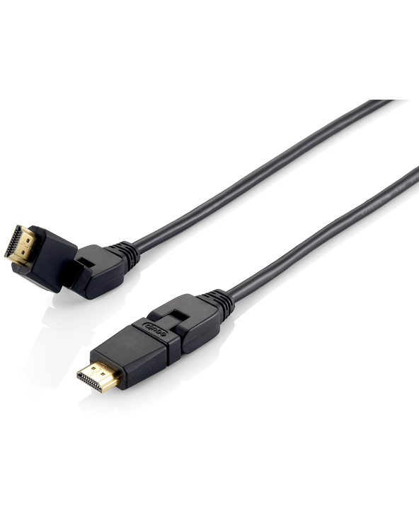Equip 119365 Câble HDMI 2.0 pivotant, 5,0 m, prise pivotante, 4K/30Hz