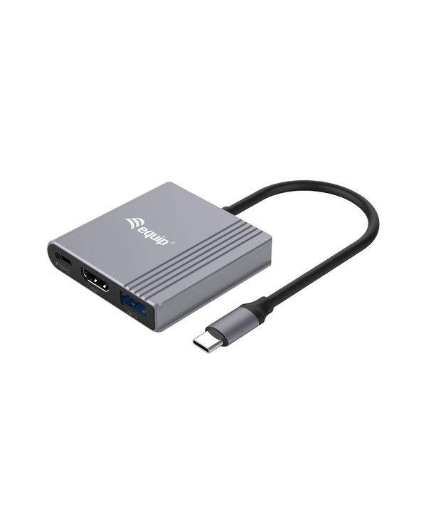 Equip Adaptateur 3 en 1 USB-C vers HDMI / USB-A / USB PD, 4K/60Hz, 100W USB PD
