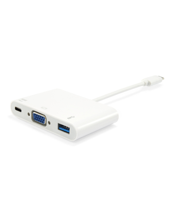 Equip Adaptateur USB-C vers VGA (HD15), USB-A, USB PD 60W