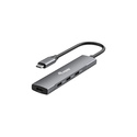 Equip 128963 hub & concentrateur USB 3.2 Gen 1 (3.1 Gen 1) Type-C 5000 Mbit/s Noir, Argent