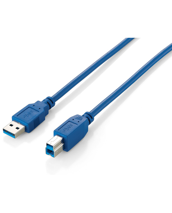 Equip 128292 Câble USB 3.0 Type A Mâle vers Type B Mâle , 1.8m , Bleu