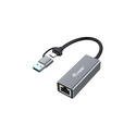 Equip Adaptateur USB-C vers réseau Gigabit Ethernet 2,5 (USB-C+A)