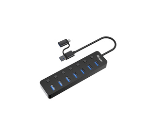 Equip 128965 hub & concentrateur USB 3.2 Gen 1 (3.1 Gen 1) Type-A 5000 Mbit/s Noir