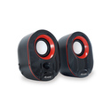 Equip 245332 haut-parleur Noir, Rouge Avec fil 3 W