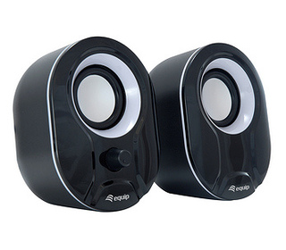 Equip 245333 haut-parleur Noir, Blanc Avec fil 3 W