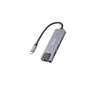 Equip 133496 Adaptateur multifonctionnel 5 en 1, 2.5GbE, USB-A x 2, USB-C x 1, USB-C , 100W USB PD