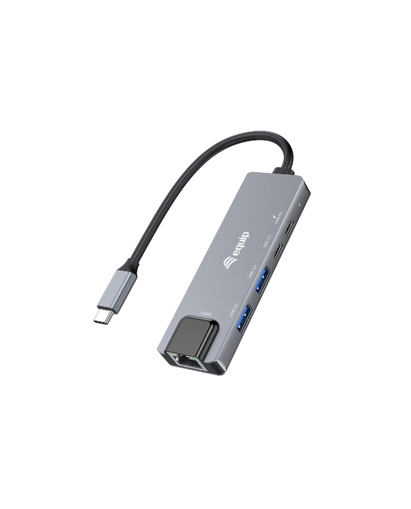 Equip 133496 Adaptateur multifonctionnel 5 en 1, 2.5GbE, USB-A x 2, USB-C x 1, USB-C , 100W USB PD