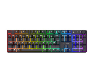 Trust GXT 868 Torix clavier Jouer FR sans fil +USB AZERTY Français Noir