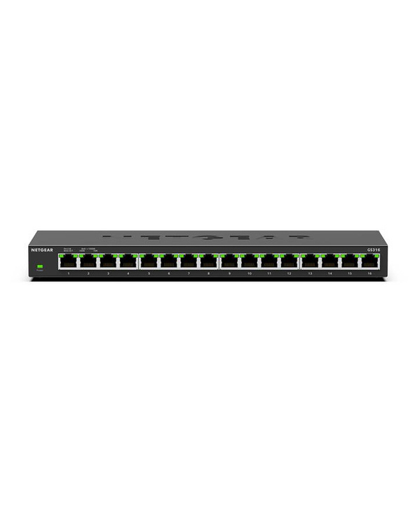 NETGEAR GS316 Non-géré L2 Gigabit Ethernet (10/100/1000) Noir