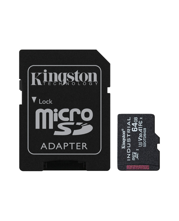 Kingston Technology Industrial 64 Go MicroSDXC UHS-I Classe 10