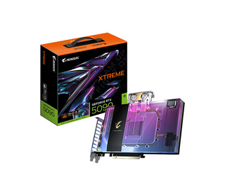 GIGABYTE AORUS GeForce RTX 5090 XTREME WATERFORCE WB 32G Carte Graphique - 32 Go GDDR7, 512 bits, PCI-E 5.0, 2655 MHz Fréquence 