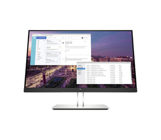 HP E-Series E23 G4 FHD MONITOR 23" LCD Full HD 5 ms Noir, Argent