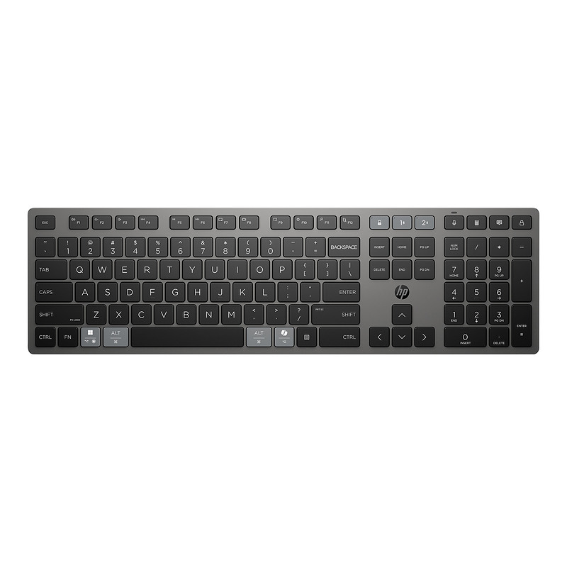 HP STORE 3PL clavier maison/bureau RF sans fil + Bluetooth Gris
