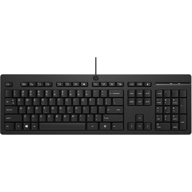 HP 125 G2 USB WD KBD FR clavier Bureau Noir