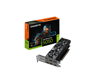 GIGABYTE GeForce RTX 5050 OC Low Profile 8G Carte Graphique - 8GB GDDR6, 128bit, PCI-E 5.0, 2587MHz Fréquence du cœur, 2 x DP, 2