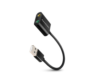 Axagon ADA-12 USB 2.0 Stereo Audio Mini-Adapter 15 cm Kabellänge - Kabel - Audio/Multimedia 2.0 canaux