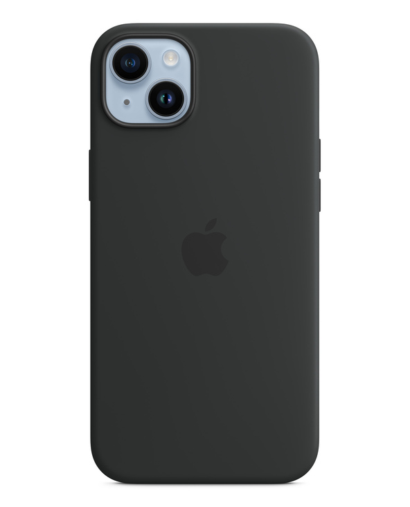 Apple Coque en silicone avec MagSafe pour iPhone 14 Plus - Minuit