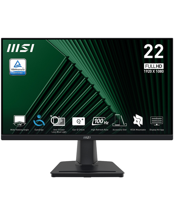 MSI Pro PRO MP225V 21.45" LCD Full HD 4 ms Noir
