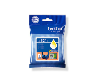 Brother LC521Y Cartouche d'encre originale - Jaune