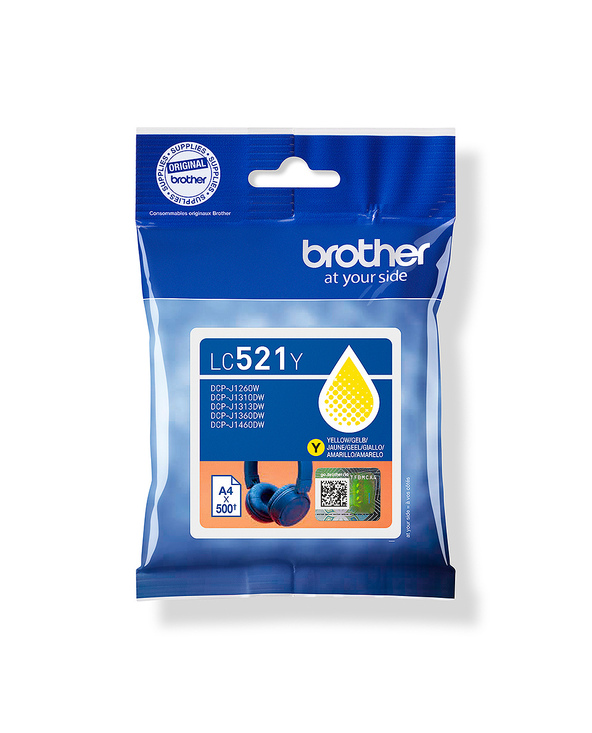 Brother LC521Y Cartouche d'encre originale - Jaune
