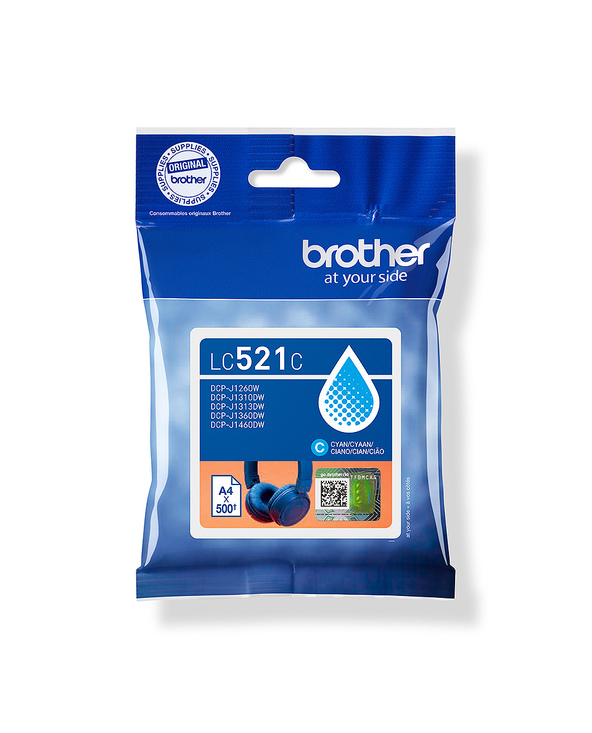 Brother LC521C Cartouche d'encre originale - Cyan