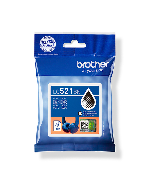 Brother LC521BK Cartouche d'encre originale - Noir