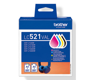 Brother LC521VAL Cartouche d'encre originale de - multipack