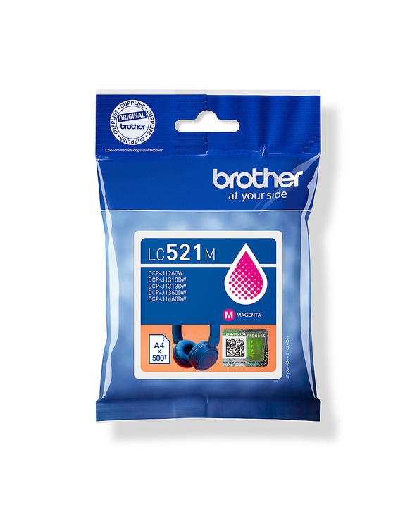 Brother LC521M Cartouche d'encre authentique - Magenta