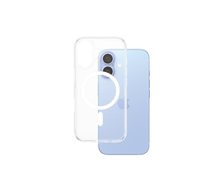 PanzerGlass  HardCase Transparent w. White MagSafe iPhone 16 coque de protection pour téléphones portables Housse