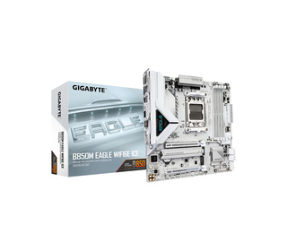 GIGABYTE B850M EAGLE WIFI6E ICE Carte Mère – Processeurs AMD Ryzen série 9000, VRM numérique 8+2+2 phases, jusqu’à 8200 MHz DDR5