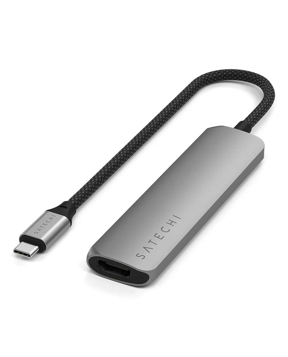 Satechi ST-P4SM hub & concentrateur USB Type-C 10000 Mbit/s Gris