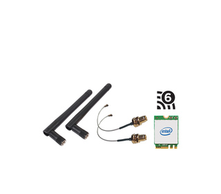 Shuttle WLN-M3 - Kit Wi-Fi pour PC Edge SPCEL, carte WLAN M.2 Intel (ax)/Bluetooth, avec câbles et antennes externes.